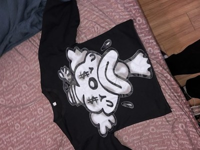 Different Official MMXX Graphic Long Sleeve Cotton T-Shirt Black Men's L