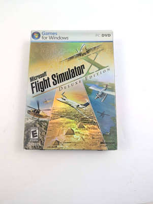 Microsoft Flight Simulator X: Deluxe Edition w/ 2 discs + key Windows PC 2006
