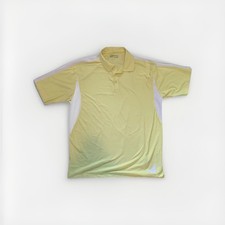 Nike Golf Men's Yellow Short Sleeve Golf Dri-Fit Polo Shirt Large
