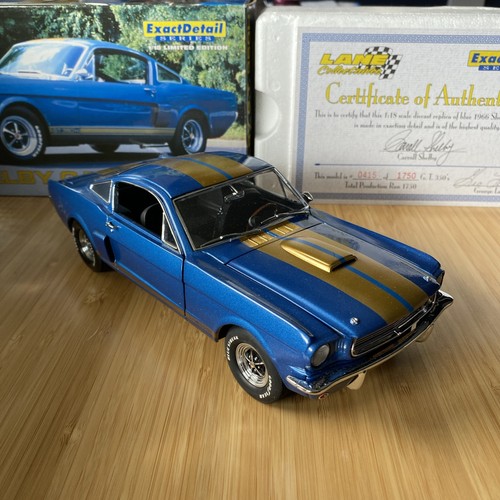 Lane Collectables Exact Detail 1:18 Shelby GT 350H Blue Gold Stripes in Box - Picture 18 of 18