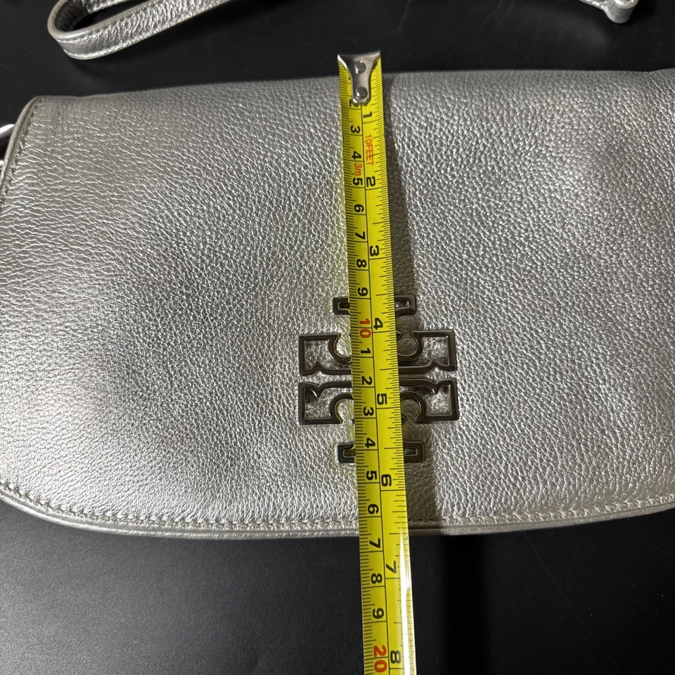 Tory Burch Metallic Clutch Leather Purse Crossbody - Image 4 of 4
