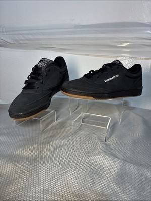 Men Reebok Club C 85 Tennis Suede Shoes Sneakers Size 10 Black Gum