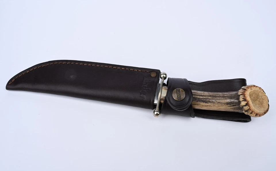 Linder Old Western Bowie Knife 440 Steel Solingen Germany – Stag Handle - Image 3 of 4