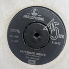The Beatles - Paperback Writer / Rain 7" Record 1970s Parlophone Rock 45 RPM