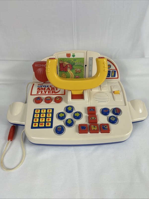 Vintage 1991 VTech Little Smart Flyer Learning Toy - Working - Retro Pilot Game