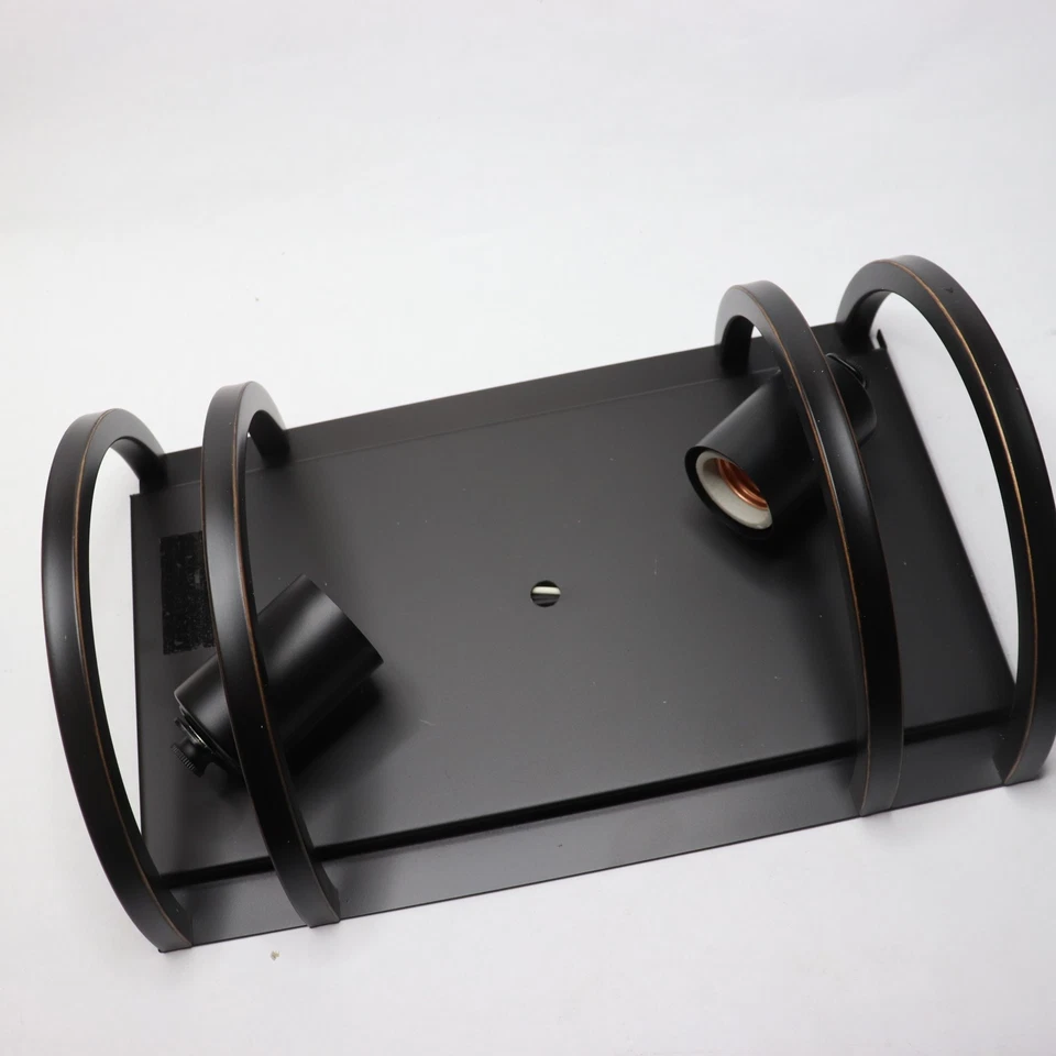 Arandela de parede Minka Lavery iluminação vidro banheiro úmido vaidade luminária 2 luzes 120W - Imagem 3 de 4