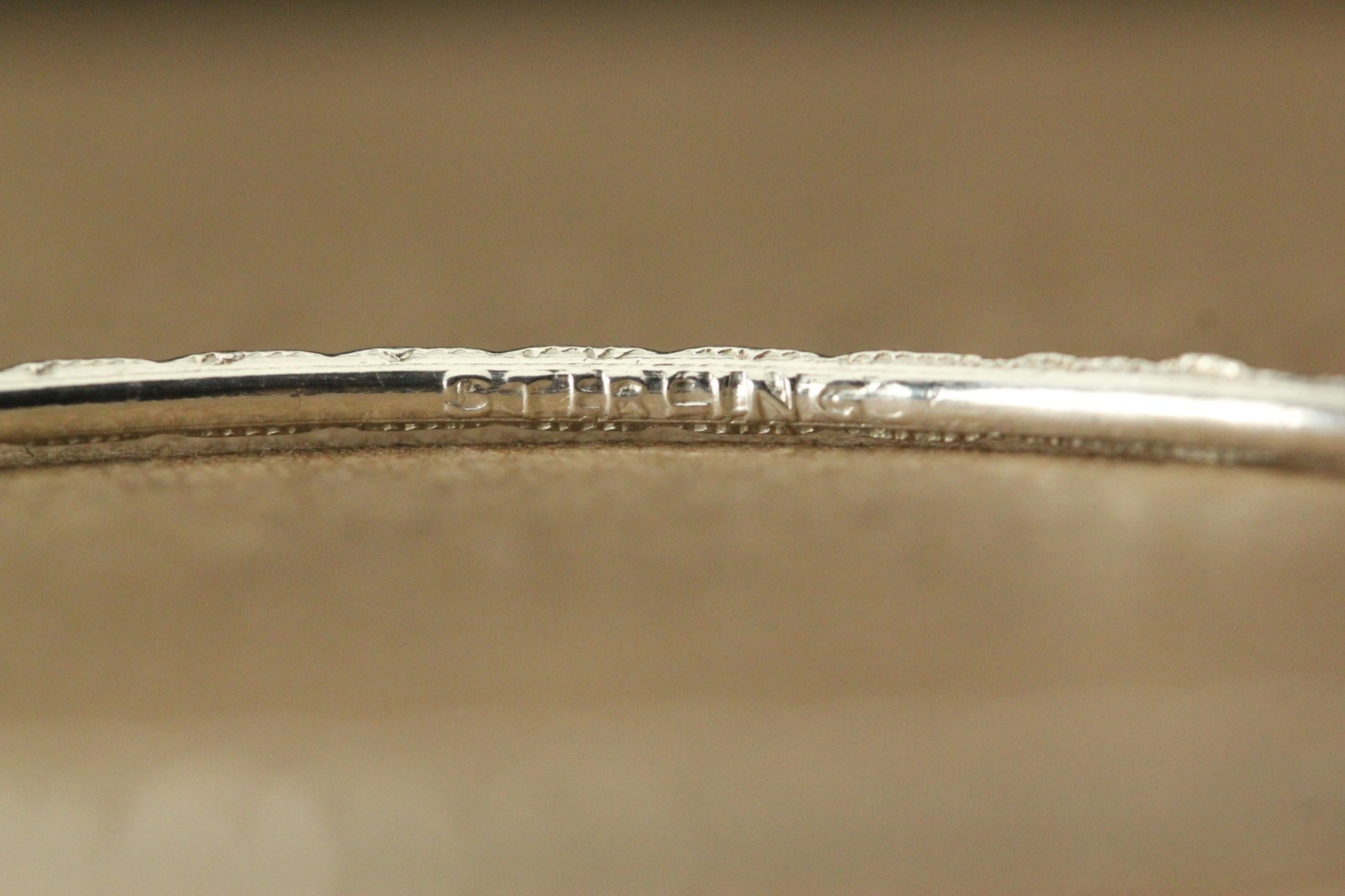 925 Sterling Silver Thin Patterned Bangle Bracele… - image 4