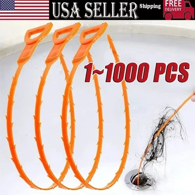 Drain Hair Catcher 20 Inch Drain Snake Shower Drain Hair Trap Clog Remover Lot - Image 1 of 4