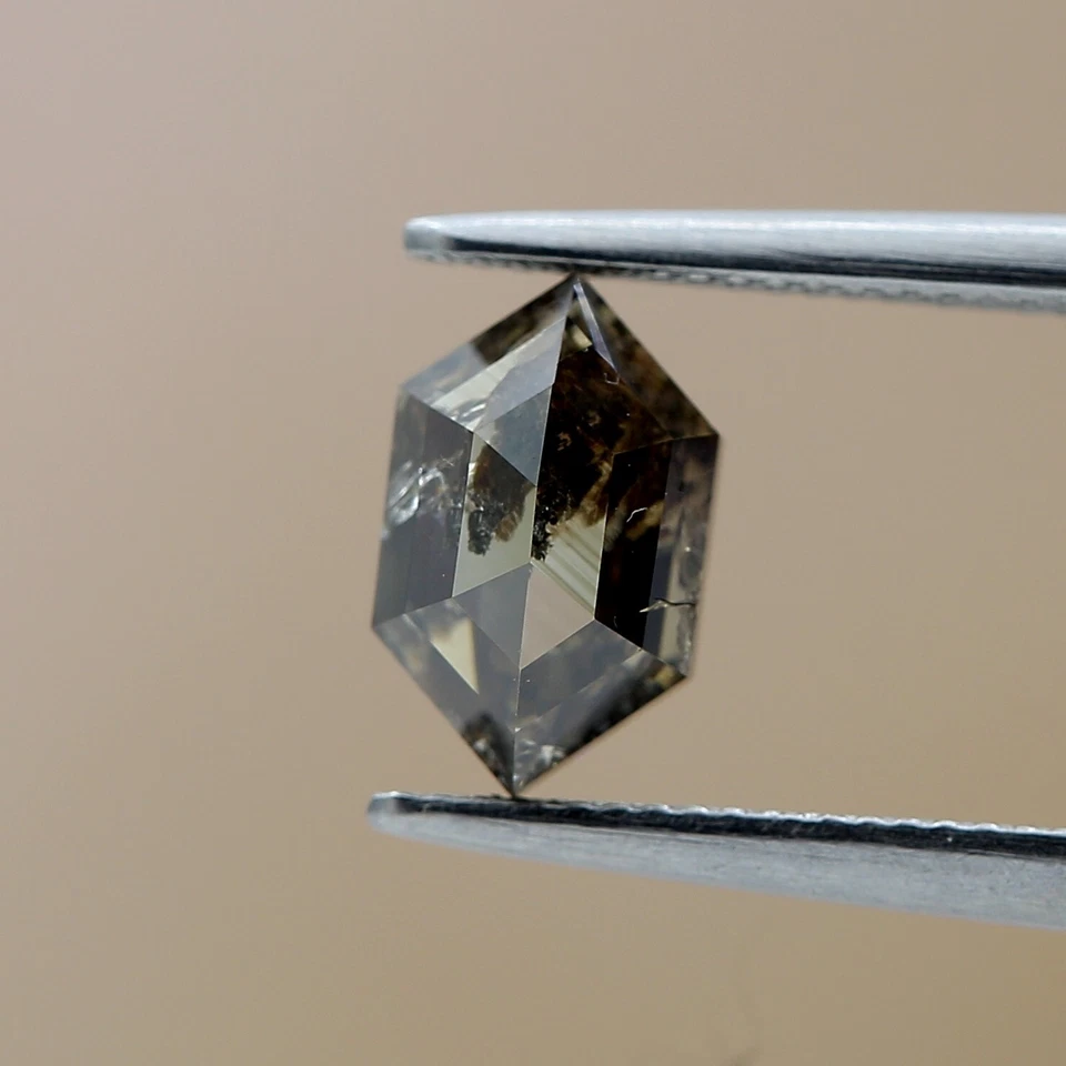 Natural Diamond Brown diamond Hexagon Fancy diamond 1.18tcw For Father Day gift - Image 2 of 4