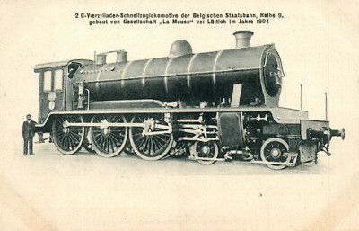 Ak* 2C four-cylinder express locomotive. d.Belgian State Railways, Row 9 (AB)...