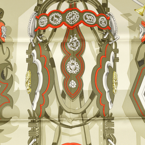 NWT Hermes Scarf BRIDES ET DESTIN 90cm Silk Foulard DAISKE NOMURA - Picture 4 of 7