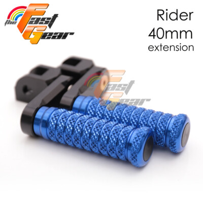 TFG 40mm CNC Adjustable Front Foot Pegs For Suzuki GSXR 1300 Hayabusa 99-07