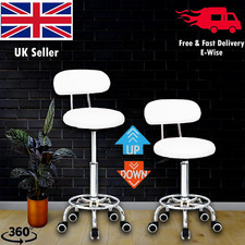 Adjustable Beauty Spa Salon Stool Massage lift-Hairdressing Swivel UK Bar Stool