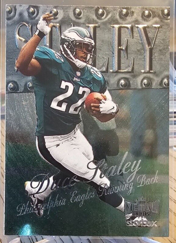 1999 Skybox Metal Universe Duce Staley #43 Eagles