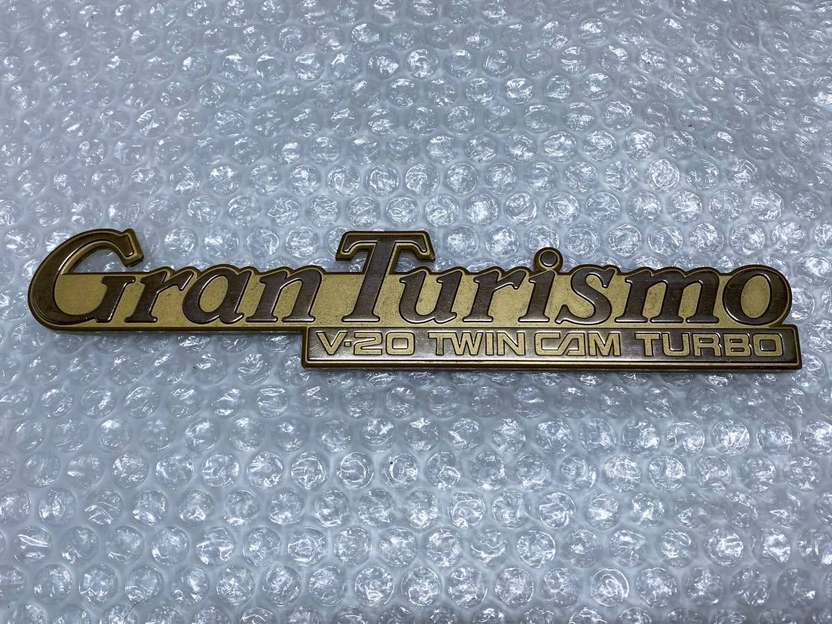 JDM New Former Nissan Metal Emblem Gold Gran Turismo V20 Twin Cam 