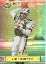 2000 Bowman Reserve Vinny Testaverde Refractor SP New York Jets