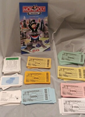 Monopoly Here and Now Parts/Pieces Money $$ Properties Chance Short Rules