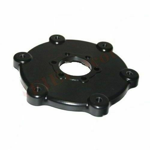 Plaque Adaptateur De Disque De Frein Avant Pour Royal Enfield Classic UCE - Noir Chrome - Marque ABM