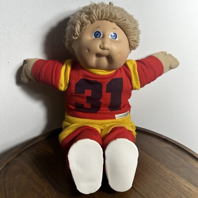 Vintage Cabbage Patch Kid Xavier Roberts 1982 #31 Blonde Hair Blue Eye Boy Doll