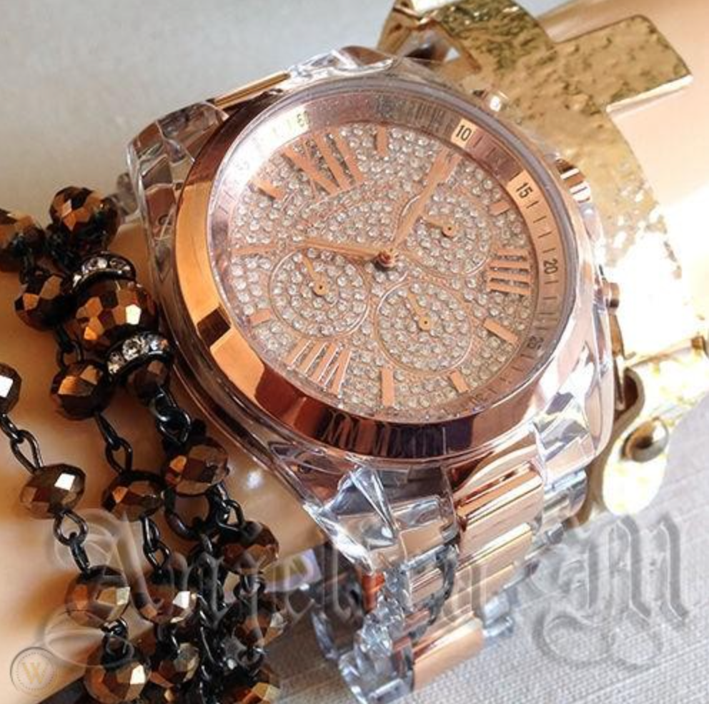 michael kors acrylic watch