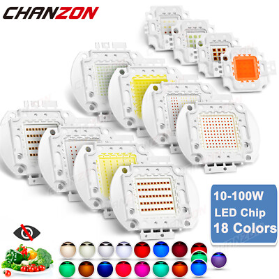 18 Colors Uv Ir Smd Led Chip Diodes 10W 20W 30W 50W 100W Emitter Bulb Components