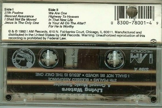 LIVING WATERS - A GOSPEL MUSIC SAMPLER - CASSETTE - NEW - SEALED - Image 2 of 2