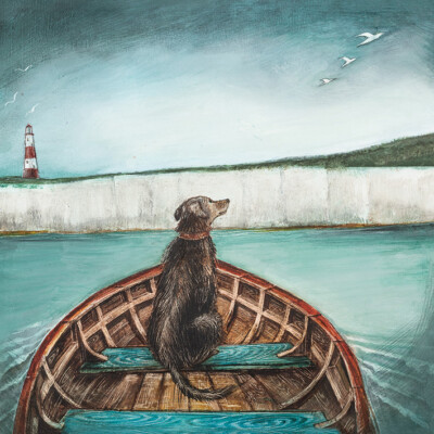 Joe Ramm - 10 Dog Landscape Stretched Canvas Print Wall Art Pictures