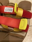 Suicoke Slide Leather Moto Red Beige 8 sandal slipper flip flop sheepskin — photo 5