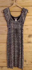 The Pyramid Collection Black And White Parisian Pebble Dress Sleeveless Size M
