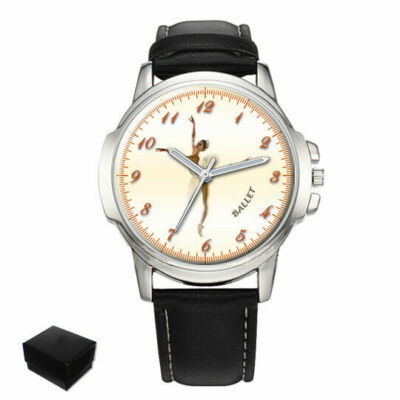 BALLETT TÄNZERIN BALLERINA HERREN ARMBANDUHR FÜR BALLETTFANS GEBURTSTAG BESTES GESCHENK 