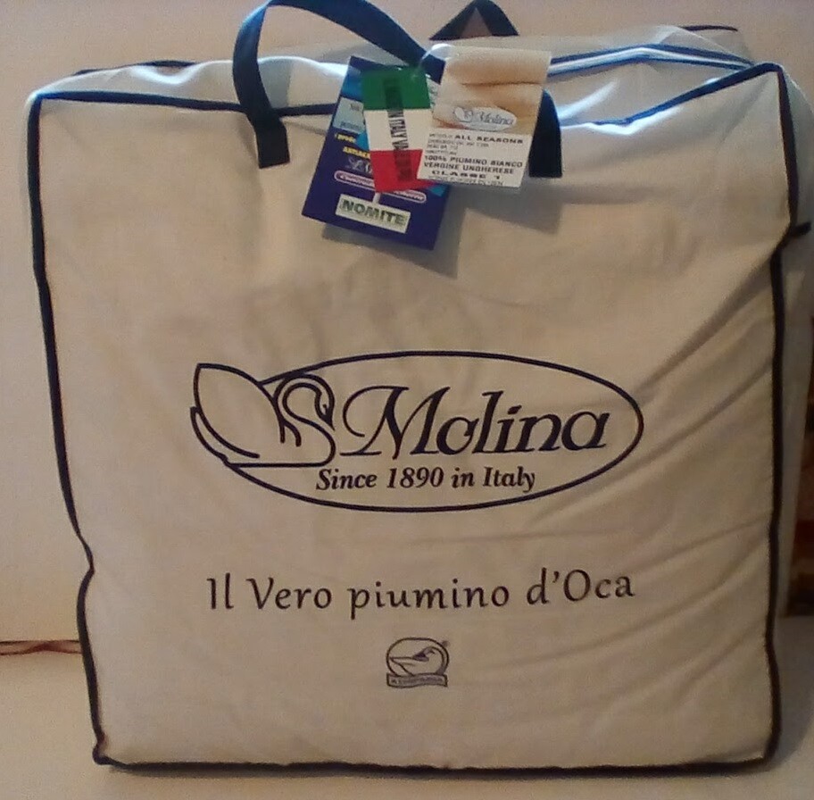 Trapunta PIUMINO d'OCA Piazza e Mezza Extralungo 200x220 Molina ALL  SEASONS