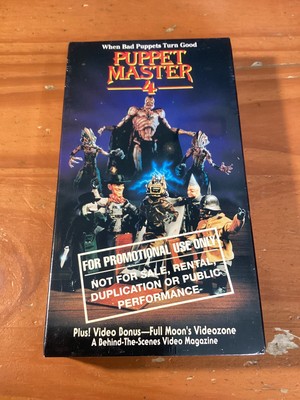 Puppet Master 4 VHS New Sealed Screener Promo Full Moon Entertainment Paramount