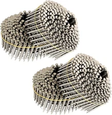 1200Pcs 1-3/4" ×.09" Ring Shank Stainless Steel Siding Nails 15 Degree CN55/CN57