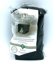 MidWest Crate Cover Quiet Time Large 42" x 28" Black