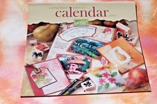 New Stampin Up Annual Calendar 2002, Retired Collectible, Complete FREE SHIP 