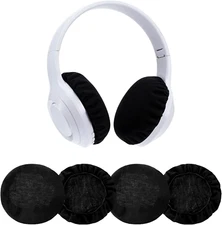 Headphone Cloth Covers 2 Pairs Headphone Sweat Covers Washable Stretchable Heads