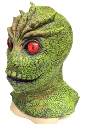 V - Die Besucher Maske Alien Marsmensch Monster Reptil Echse Man Halloween - Bild 1 von 3