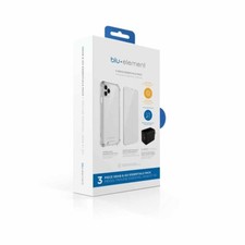 Blu Element 3 Piece Essentials Pack For Apple iPhone 12 Mini Case/Screen Protect