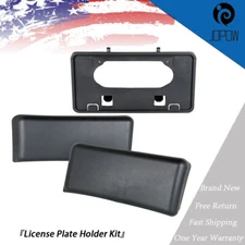 Front Bumper Guards Pads & License Plate Frame Bracket fit For Ford F-150 09-14