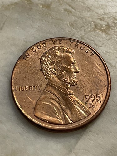 1995 D Lincoln Cent Penny (Red) Actual Coin TK2407* - Picture 1 of 2