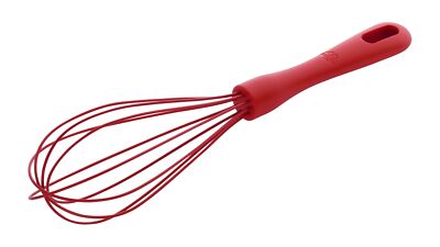 BALLARINI Rosso Schneebesen 29 cm lebensmittelechtem Silikon rot Rührbesen