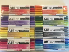 Tombow ABT Pro alcohol based markers 5pks. YOU CHOOSE New