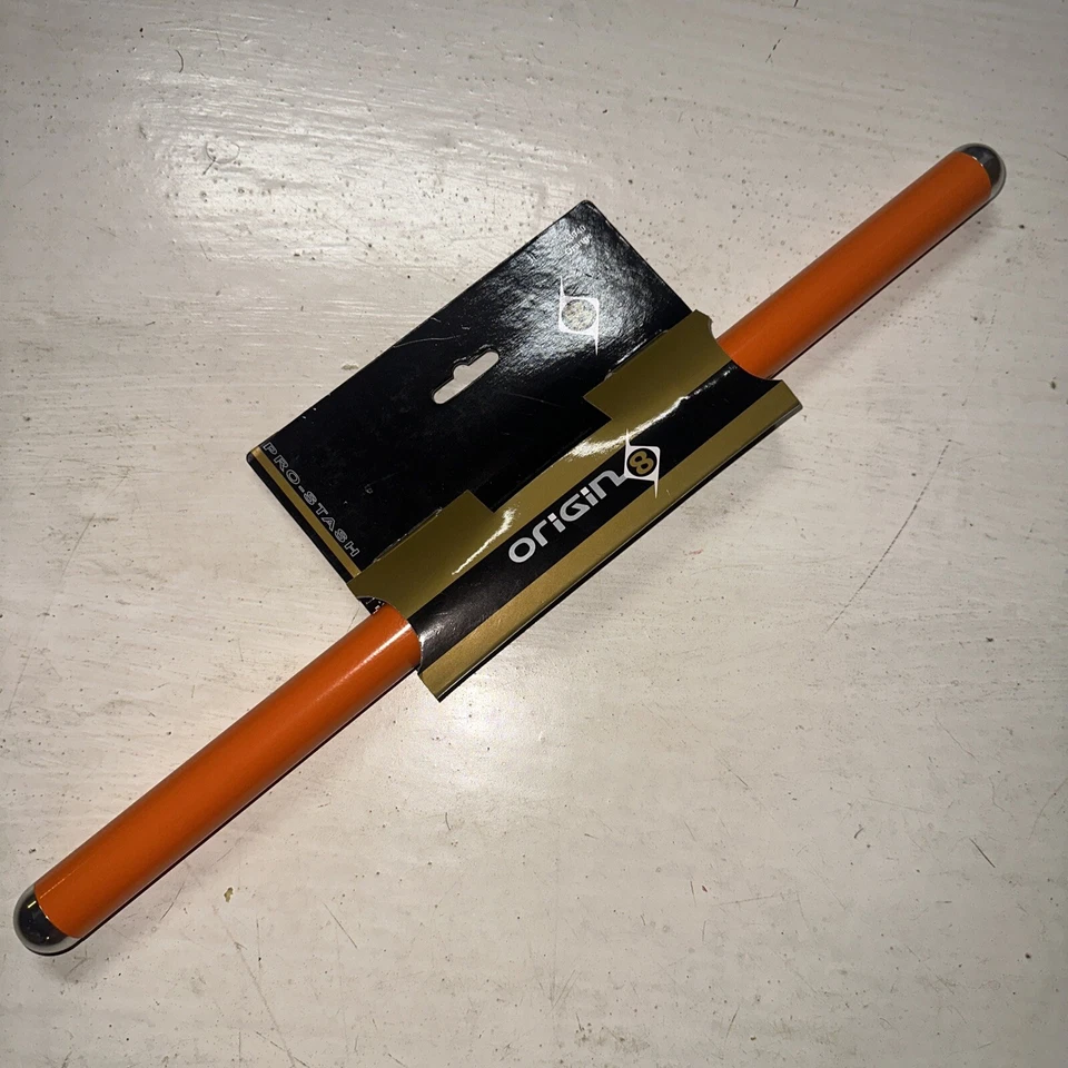 Manillar Origin8 Pro-Stash Naranja Barra Plana Aleación 480 mm 25.4 Diámetro Bicicleta Nuevo Foto 2 de 4