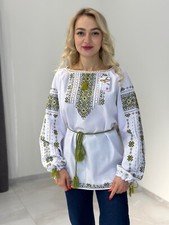 HANDMADE EMBROIDERY Ukraininan national blouse Vyshyvanka