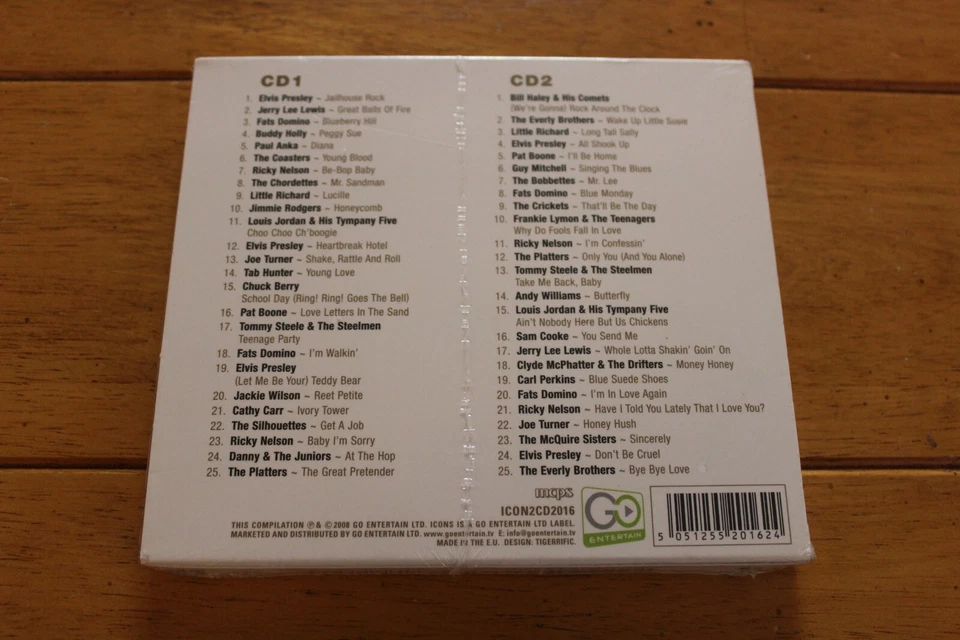 ROCK N ROLL NUMBER 1's - ICONS - VARIOUS ARTISTS (2 CD SET) [NEW SEALED] - Image 2 of 4