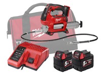 Milwaukee - 18v Grease Gun - M18gg-502c - 5.0ah Pack Milwaukee - 18v Grease Gun - M18gg-502c - 5.0ah Pack