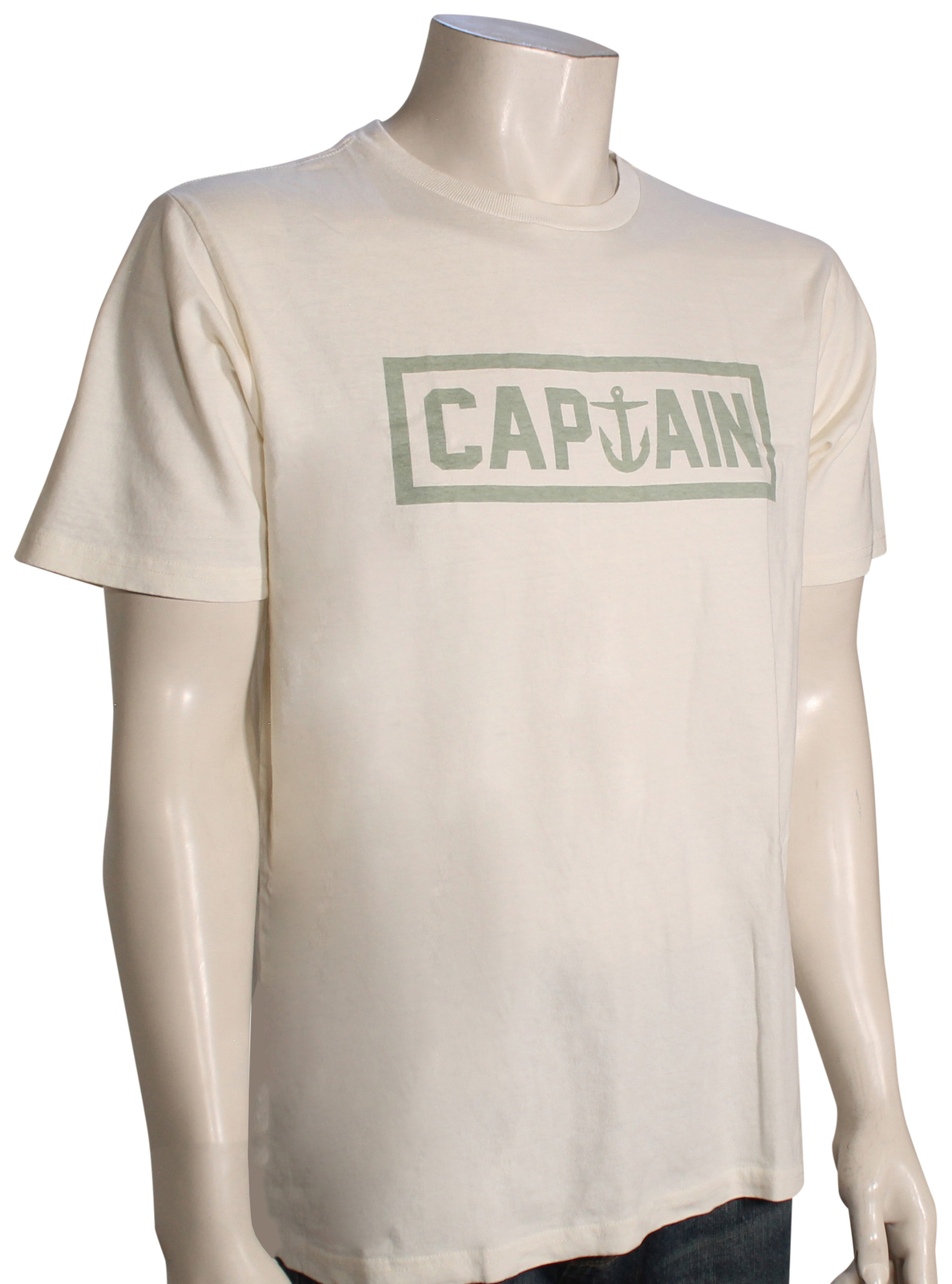 Военно-морская футболка Captain Fin - Винтажная белая - Новинка 5690₽