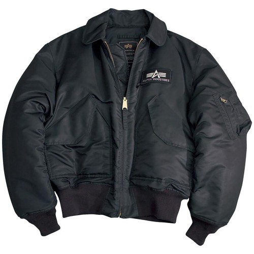 USA Made CWU-45P Alpha Industries US Army Flight Military Bomber Jacket BLACK XS