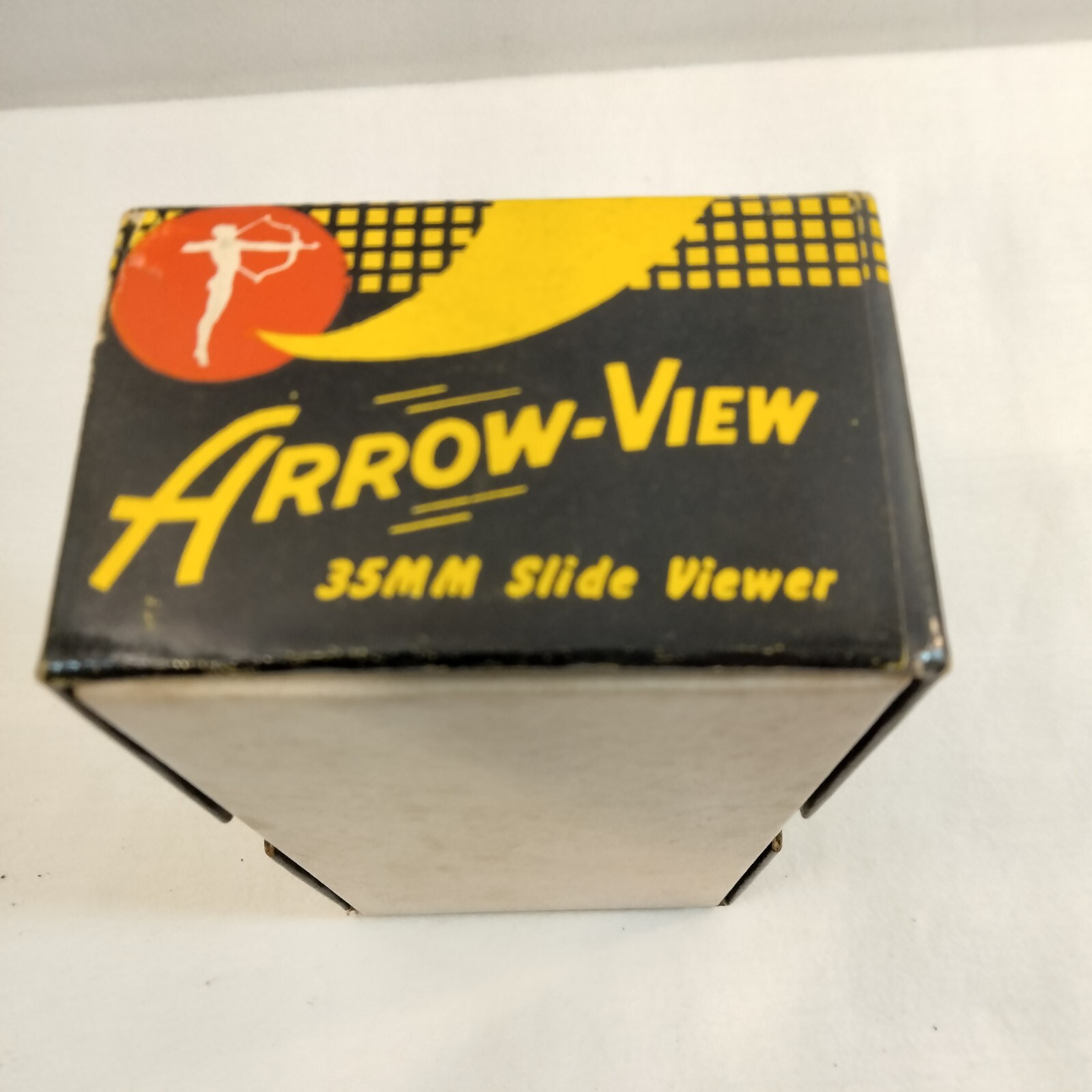 ARROW VIEW 35mm Film Slide Viewer Adjustable Magnification Marbled