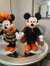 Disney Mickey Mouse  Minnie Mouse Halloween Porch Greeters 23" Fall NEW